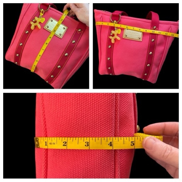 Louis Vuitton Pink Canvas Antigua Cabas MM Bag, Wallet & Dust bag Bundle - Picture 8 of 16